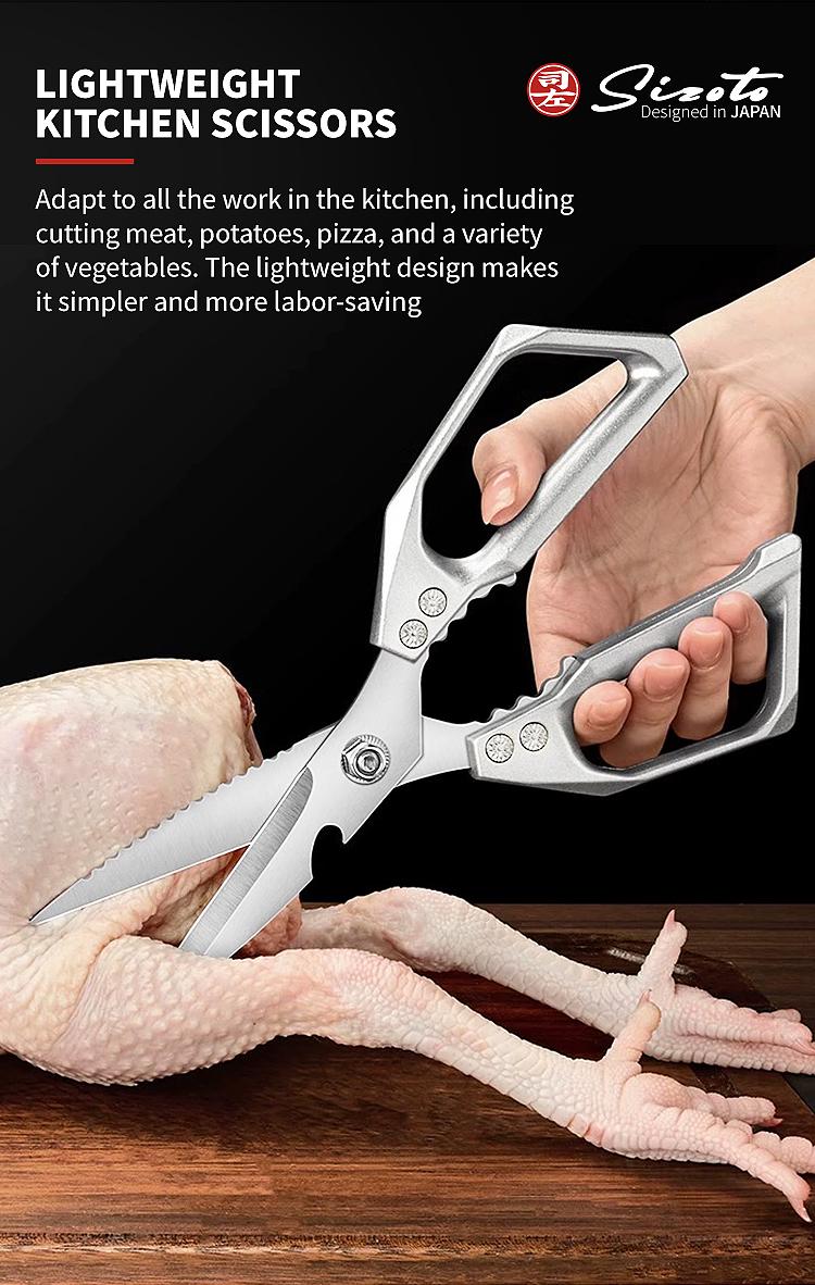 2-Pack Heavy Duty Kitchen Scissors – Stainless Steel, Rust-Resistant, Comfortable Grip for Daily Cooking