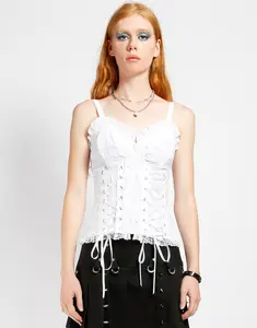 SKULL EMBROIDERY CORSET