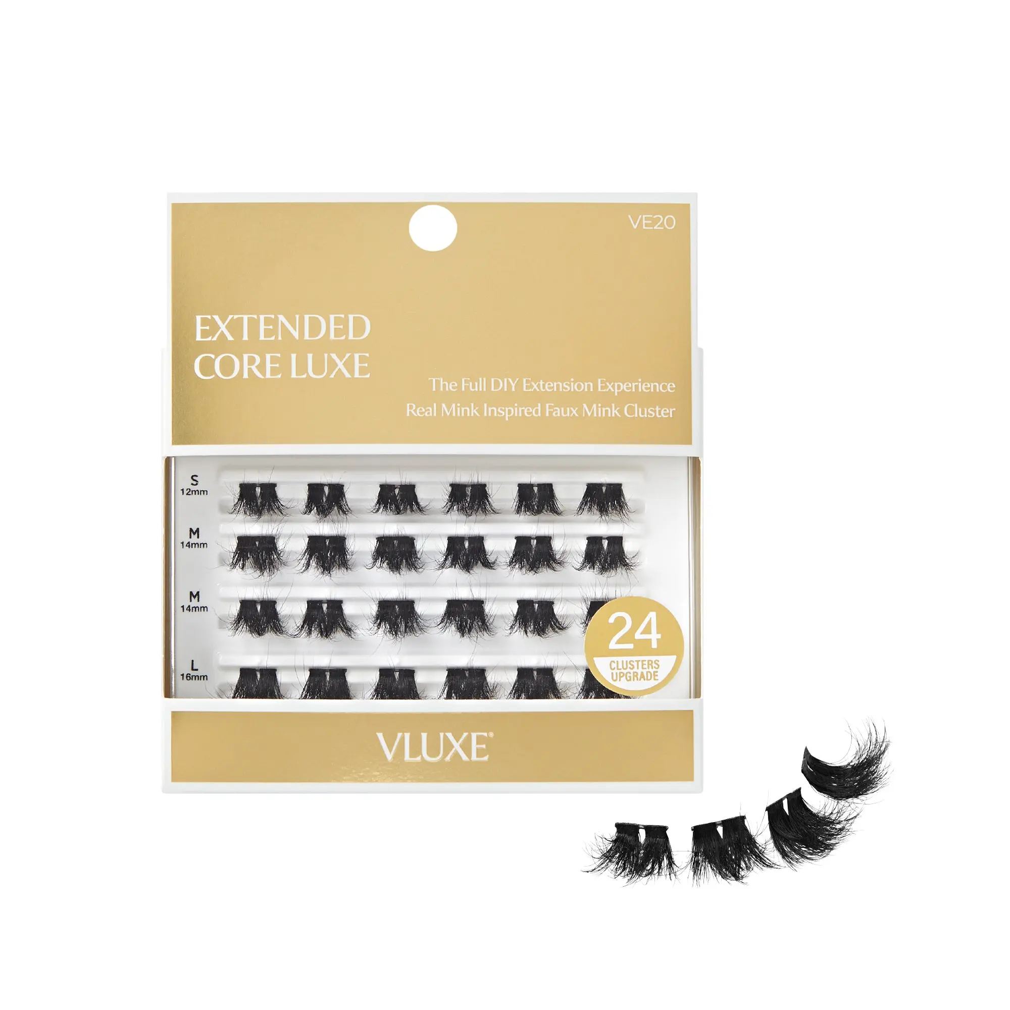 VLuxe Extended Core Luxe Faux Mink Lash Clusters