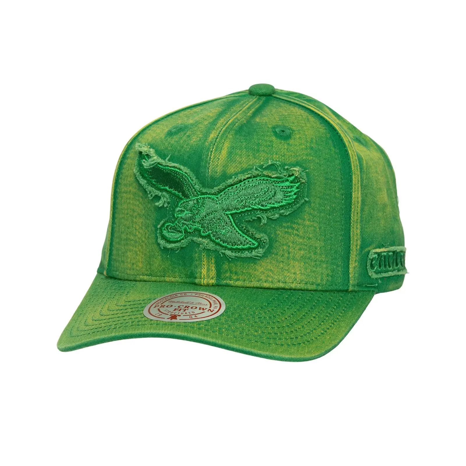 Philadelphia Eagles Kelly Green Downtown Pro Crown Snapback Hat, Casual Cotton Graphic Design, Machine Washable, Regular Fit