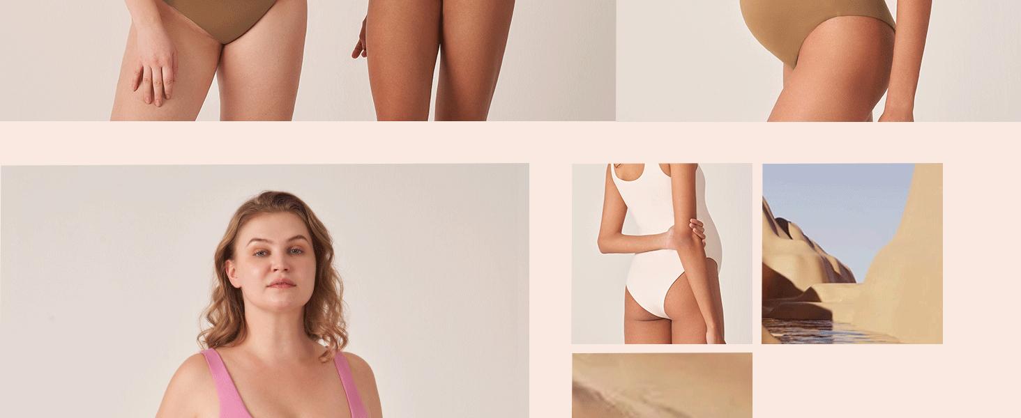 POSHDIVAH Women's Maternity Bodysuits Scoop Neck Sleeveless Tank Tops Stretchy Shapewear Soft Pregnancy Jumpsuits pregnancy supply