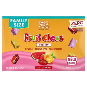 ChocZero Fruit Chews, Variety, 64 Pieces, 8 oz (224 g)