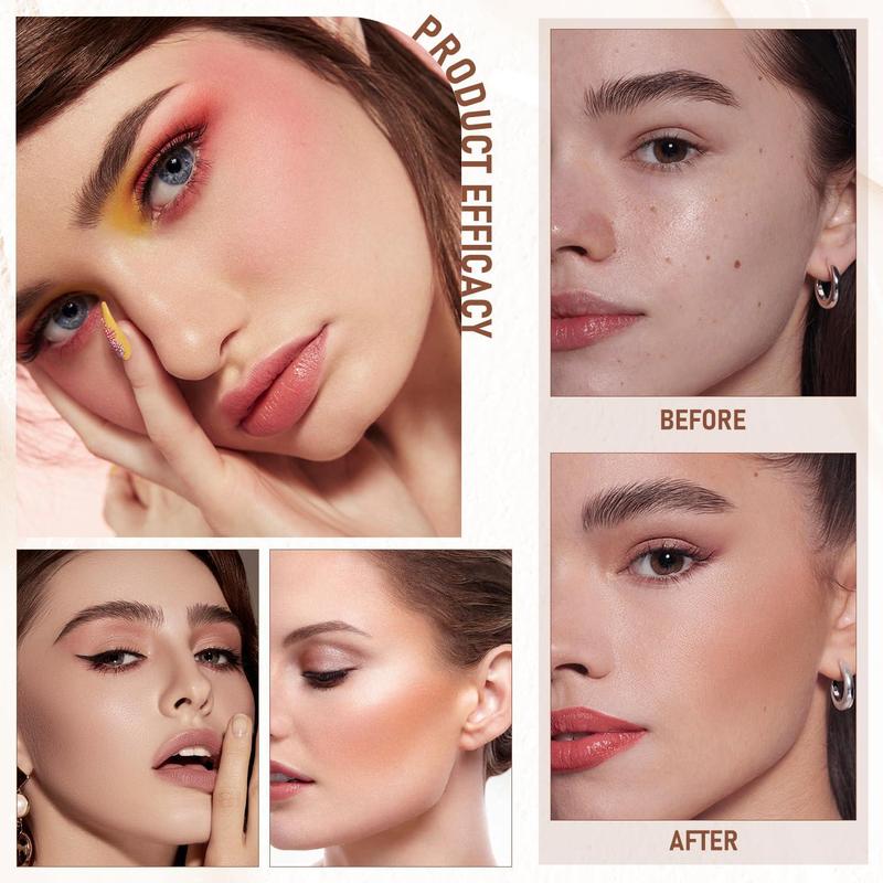 Luminous Dual-Ended Concealer Foundation Stick with Built-in Brushes 24H Long-Lasting Waterproof Sweatproof One-Swipe Even Flawless Base Clear Radiant Skin Foundation Stick Luminous Dual-Ended Concealer Foundation Stick with Built-in Brushes 24H Long-Lasting Waterproof Sweatproof One-Swipe Even Flawless Base Clear Radiant Skin Foundation Stick