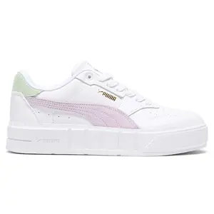 PUMA Womens Cali Court New Bloom Perforated Platform Sneakers Shoes Casual - White PUMA Womens Cali Court New Bloom Perforated Platform Sneakers Shoes Casual - White