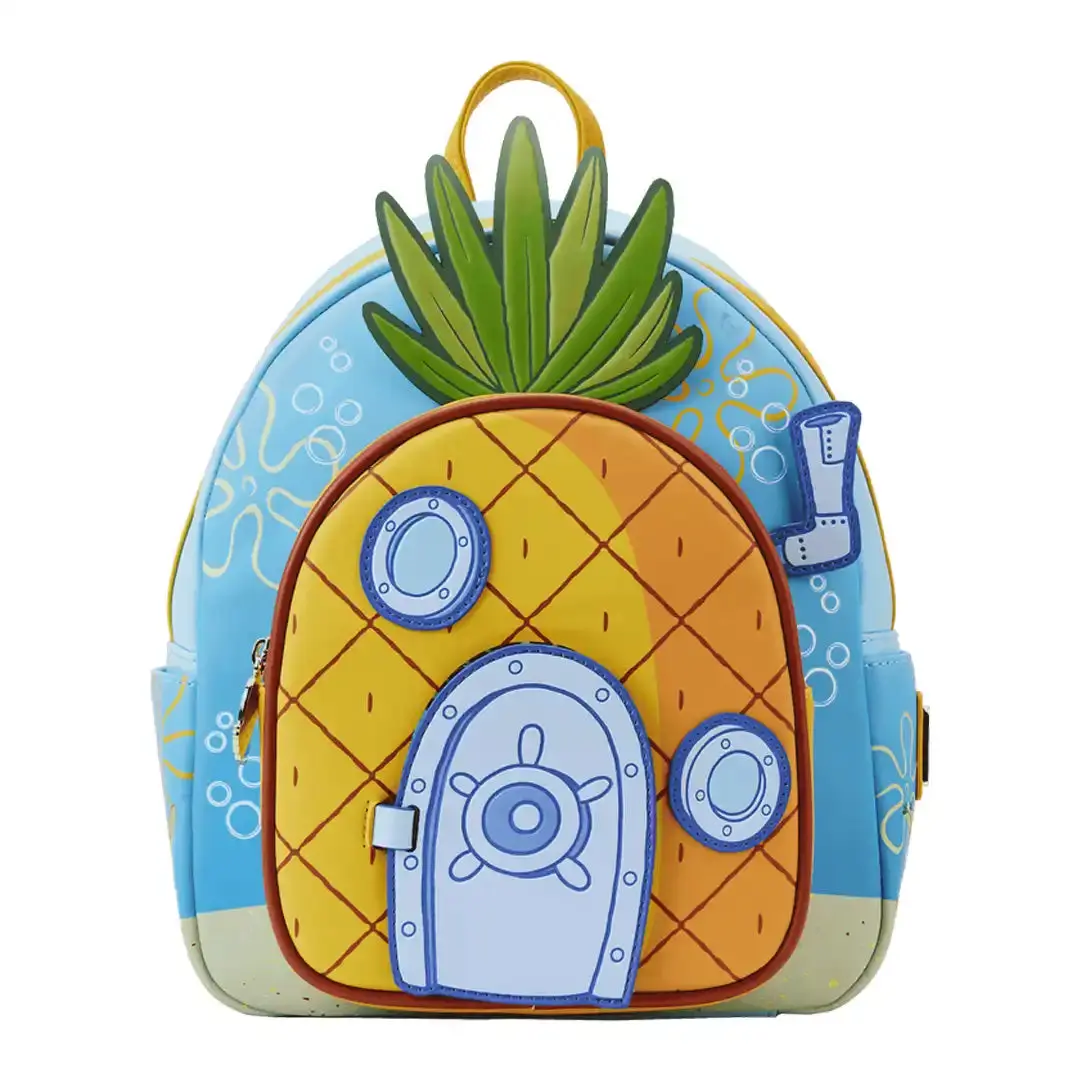 Loungefly Nickelodeon Spongebob Squarepants Faux Leather Pineapple House Mini Functional Backpack
