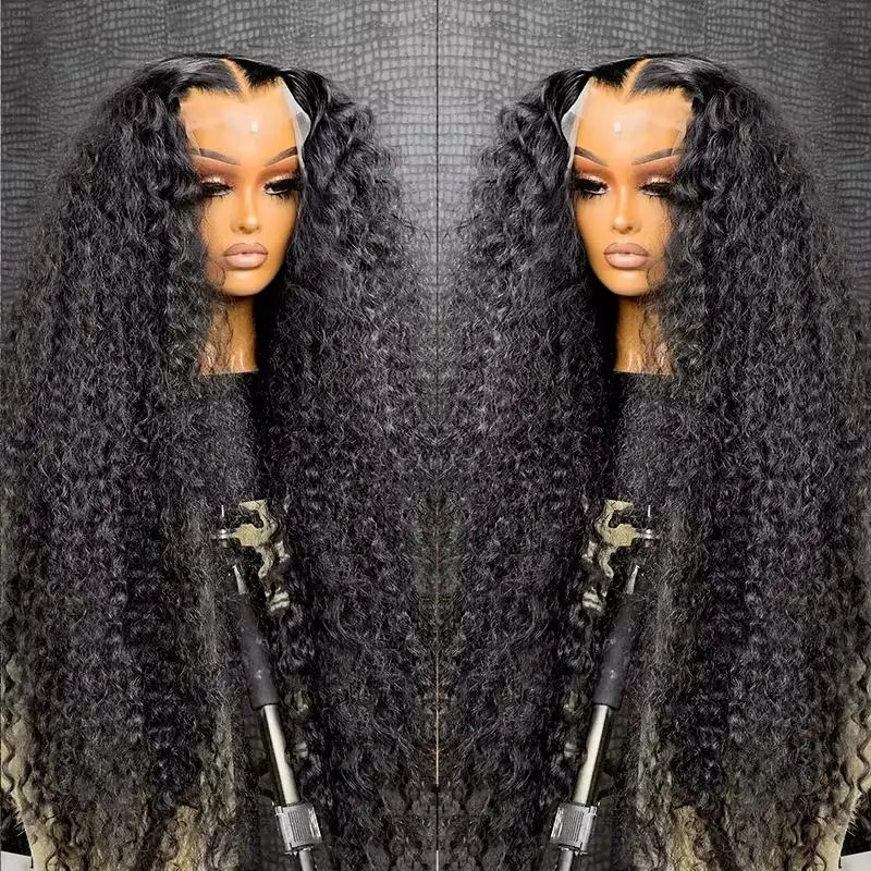 Gabrielle Hair 200 Density 13x6 Deep Wave Hd Transparent Lace Front Human Hair Wigs 36 38 Inch Brazilian 13X4 Lace Frontal Wig For Women 4X4 Lace Closure Wigs Pre Plucked