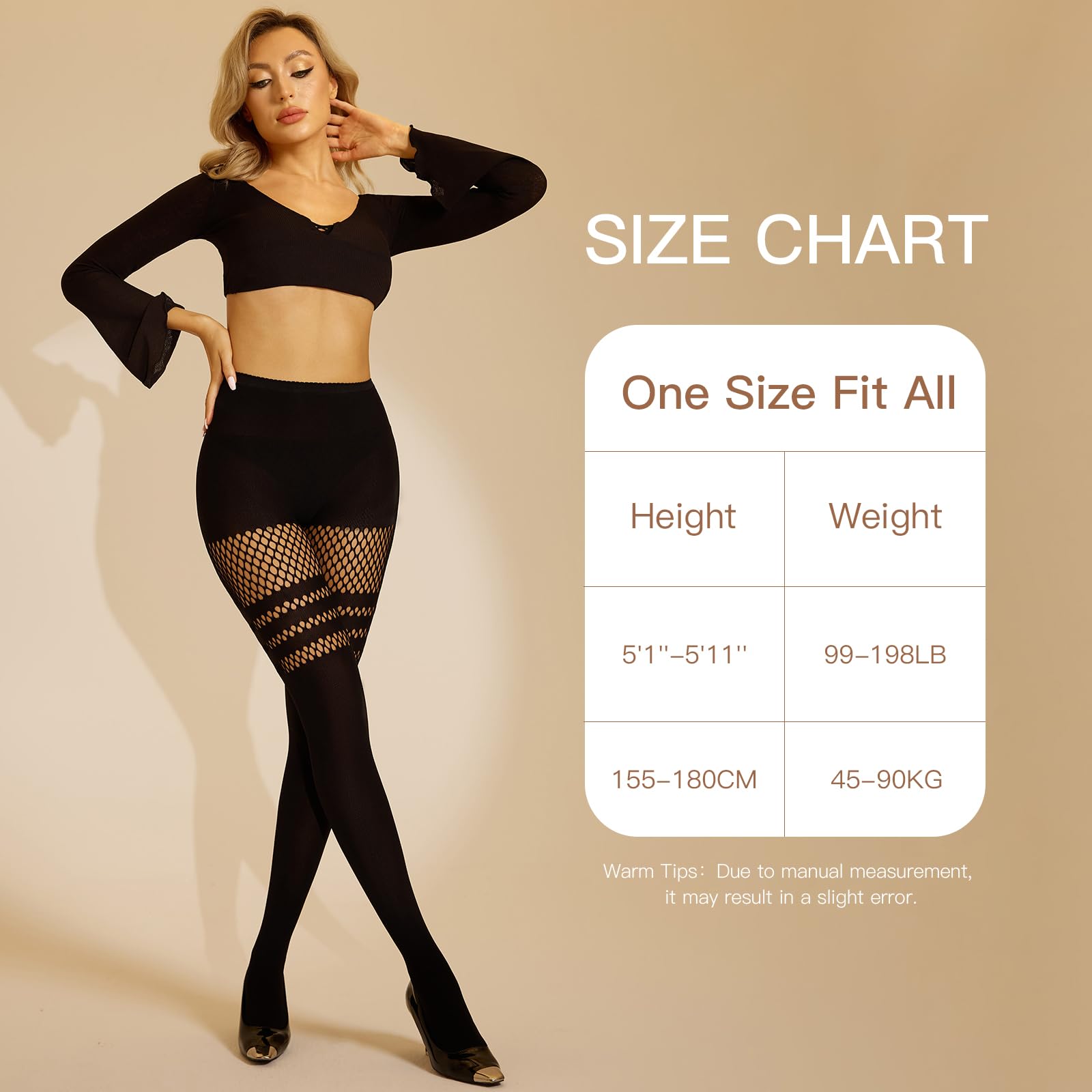Mock Thigh High Stockings For Women Sexy Fishnet Tights Suspender Pantyhose 2 Pairs Leg Matching tights