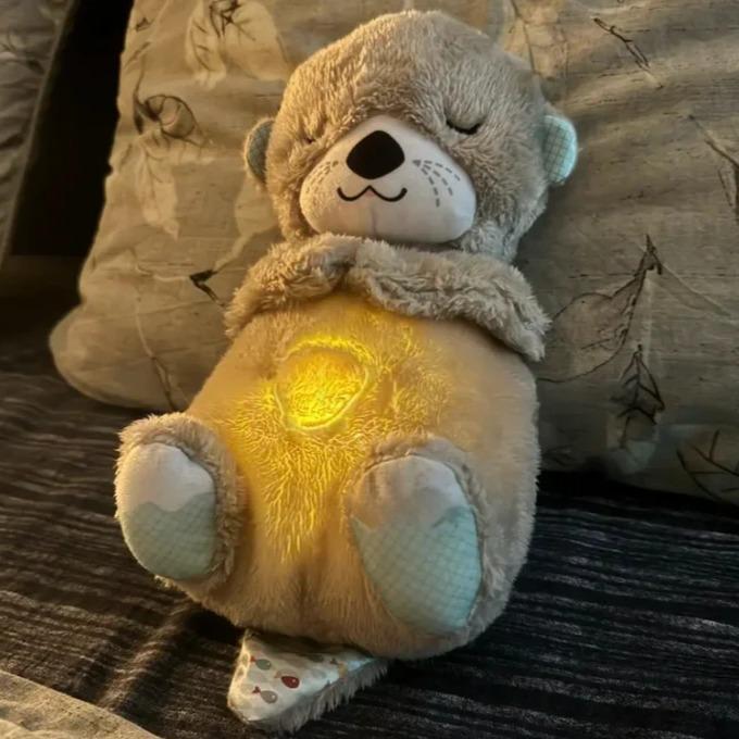 Breathing Otter Original - MultipleModes-Soothe'n Snuggle Otter -Music Lights &Breathing-Arrily Anxiety Relief Otter-Pet Toy Dog  Cat toys