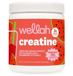 Wellah Creatine for Women (50 Servings) - Creatine Monohydrate with Dandelion & Cranberry Extract