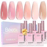 15ML*6 Nude Pink Jelly Gel 