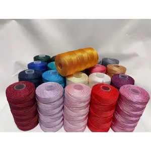 New Summer Crochet Yarn 2.5mm Thin Ice Cotton Thread for Hand Knitting Bag Hat Shoes 130g Hollow Line Colorful Nylon Cord