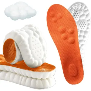 Ultra-Comfort Shock-Absorbent Insoles Super Soft Arch Support Orthopedic Benefits for Sports & Everyday Wear 4D Cloud Technology U-Shaped Memory Foam Breathable Design - Shoe, Footwear