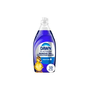 Dawn Platinum Dish Soap, Fresh Rain Scent Liquid Dishwashing Detergent, Powerful Dawn Dish Soap for Tough Grease Removal, 13 oz