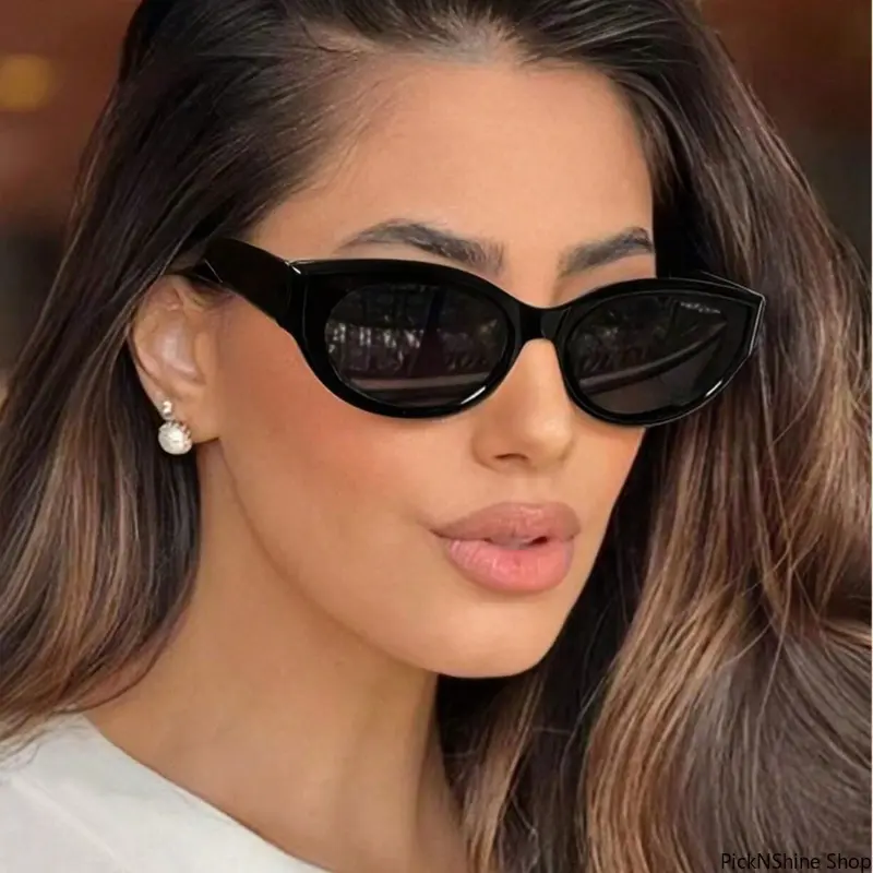 Women's 90s-Era Vintage Cat Eye Sunglasses - UV400 Protection, Semi-Rimless Lightweight Frame, Anti-Light Blue Light Blocking Lens, Comfortable Fit, Ideal for Casual Daily & Outdoor Use, Sunglasses for Women, Female Fashion Accessory, Womens Sunglasses