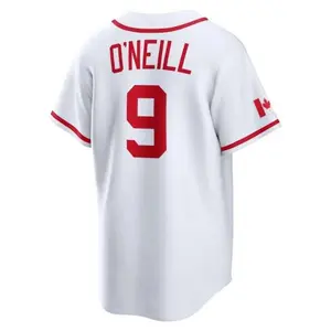 Tyler O'Neill #9 WBC Canada Baseball Jersey White All Stitched Customized Fan Shirt for Men's Youth #Baseball