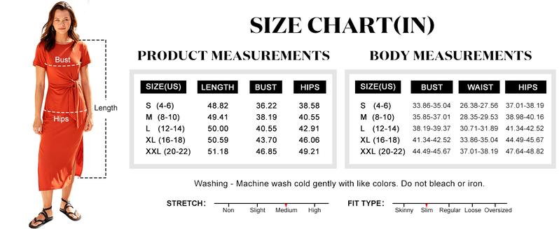 ANRABESS Women’s Summer Short Sleeve Crewneck T Shirt Maxi Dress Tie Waist Casual Slim Fit Slit Beach Dresses Vacation Outdoor Soft Long Dress