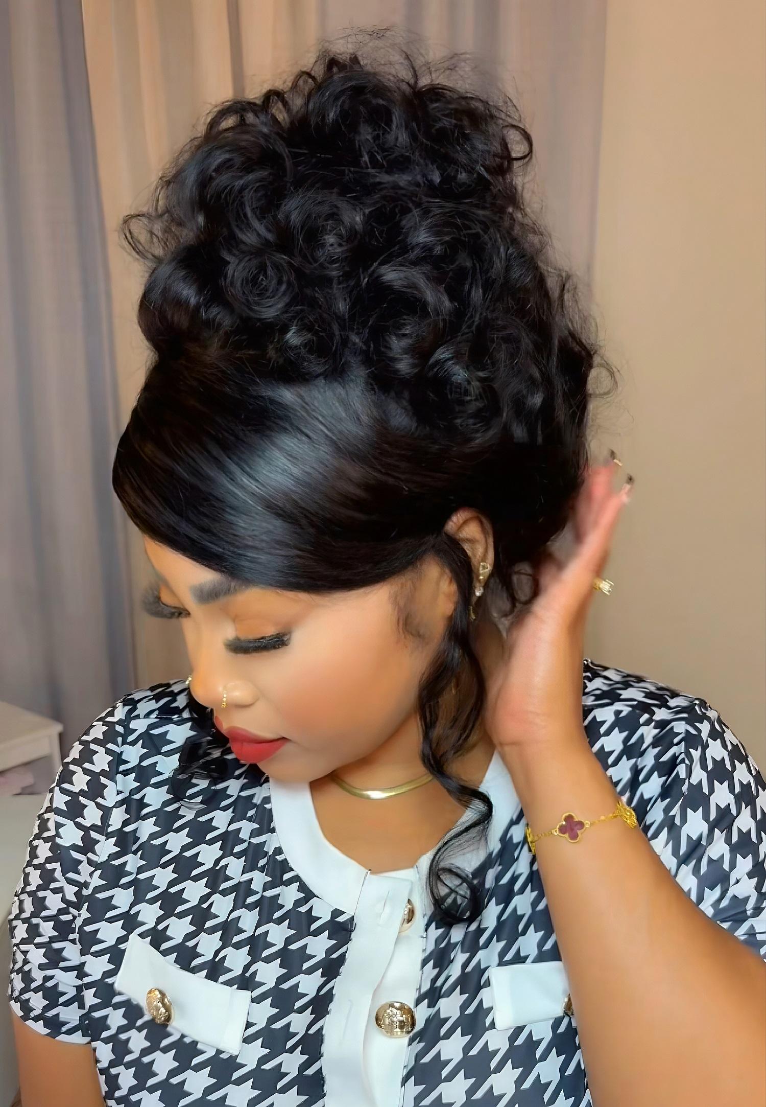 [Free Upgraded 7x6 Lace] Menglle Hair Blow Out 250% Density Bouncy Wave 7x6 Pre Cut Lace Front Wig Spiral Curl Gluess Human Hair Wigs With Middle Part 90s Style#springfresh#TikTokShopJumpstartSale