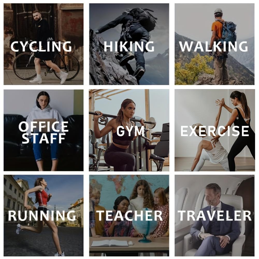 4-Pack Men's and Women's Compression Socks, Ideal for Outdoor Activities Such As Basketball and Football, Perfect for Running, Traveling, Cycling, and Sports