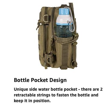 Piscifun Fishing Backpack Tackle Bag with 2 Rod Holders, Multi-Compartment Storage, MOLLE System, Water-Resistant Lightweight Outdoor Pack
