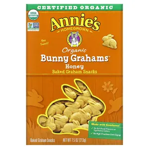 Annie's Homegrown Organic Baked Bunny Graham Snacks, Honey, 7.5 oz (213 g)