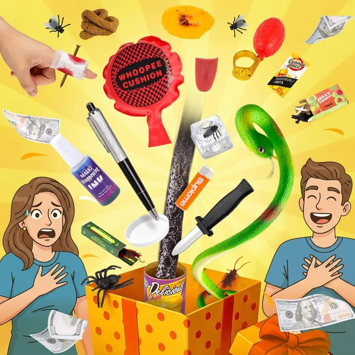 Prank Call Kit Prank Kit, 25 PCS Fun Novelty Prank Sets for Kids & Adults, Classic Gag ...