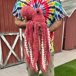Handmade Crochet Large  Octopus