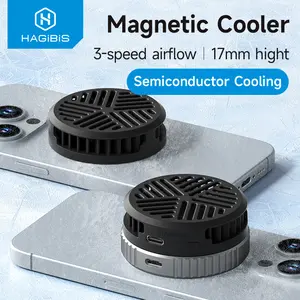 Hagibis Magnetic Cell Phone Cooling Fan Universal Portable Lightweight Cooling Radiator Fast Cooling Heatsink Gaming-specific coolers For Use With Cell Phones Tablets iPad