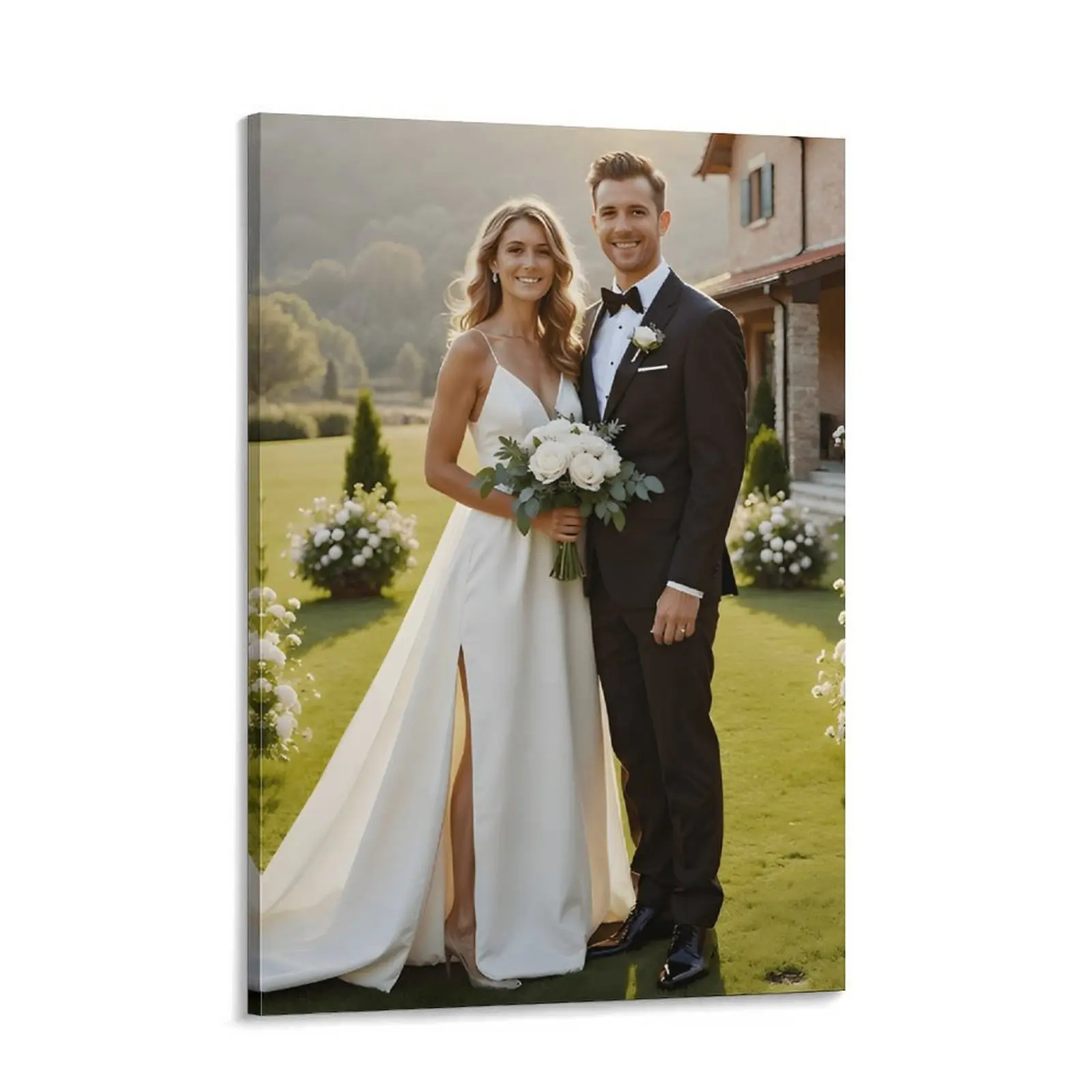 [Custom Gift] Personalized Photo Wall Art - Aesthetic Room Decor for Families, Weddings - Hanging Home Decor Artwork; Send High-Resolution Photo via Message Window After Order Placement