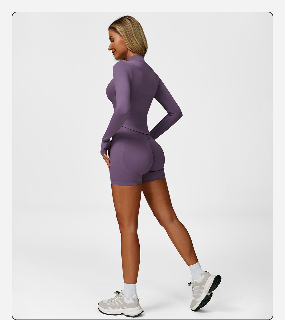 MFVIM Women's Sports Three-Piece Set Impact Compression High Waist Butt Lifting Yoga Pants for Running Yoga Everyday Workouts SpringStatements