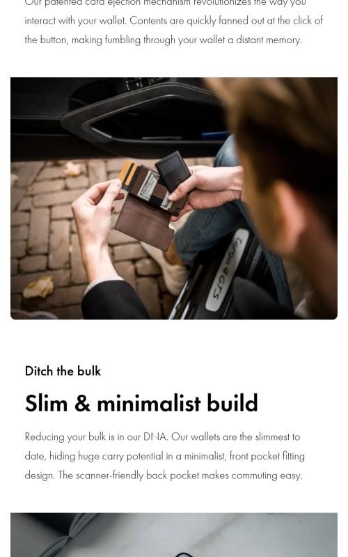 Ekster Wallet - Plain Design with RFID Protection & Quick Access - Holds 1-12 Cards & Bills - Environmentally Certified Leather