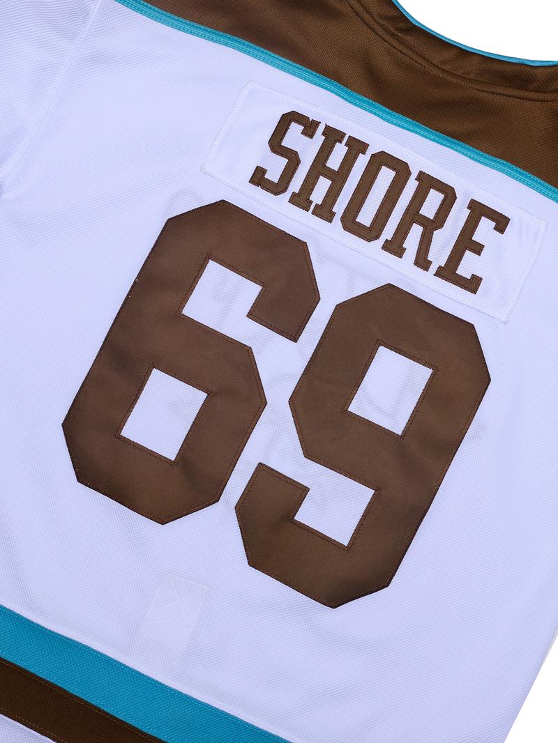 Men'S #69 Shore Sudbury Blueberry Bulldogs Embroidered Hockey Jersey, Breathable And Comfortable, Featuring Patterned Numbers And Names, Suitable for Hockey