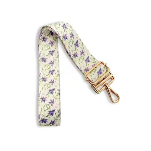 Lilac Vines Adjustable Bag Strap