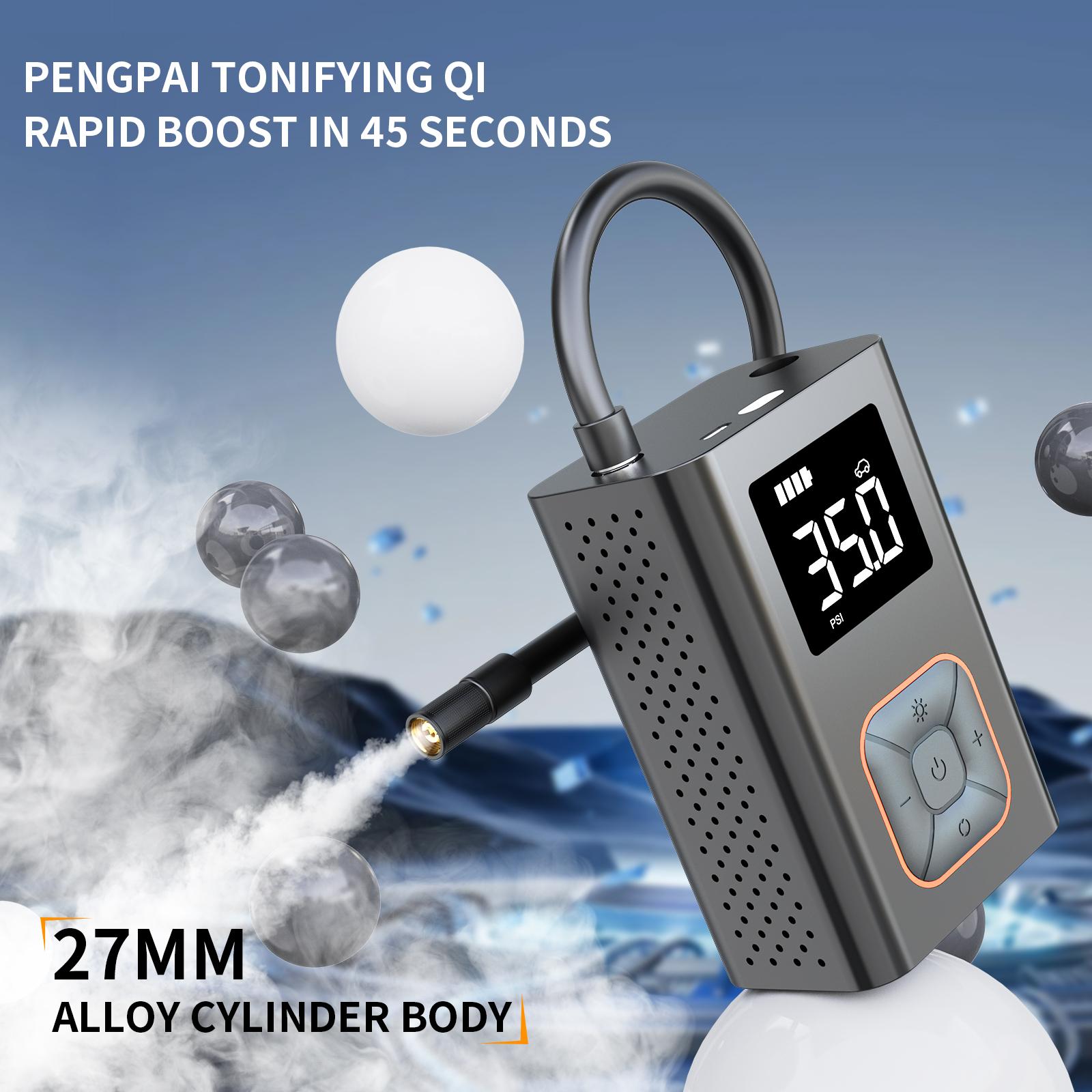 Kapeezi Portable Tire Inflator 180PSI Lightweight 19 oz Cordless, 4+N Auto Stop Mode, Portable Tire Inflator Car Air Compressor Automotive Vehicle Tool tire inflator portable