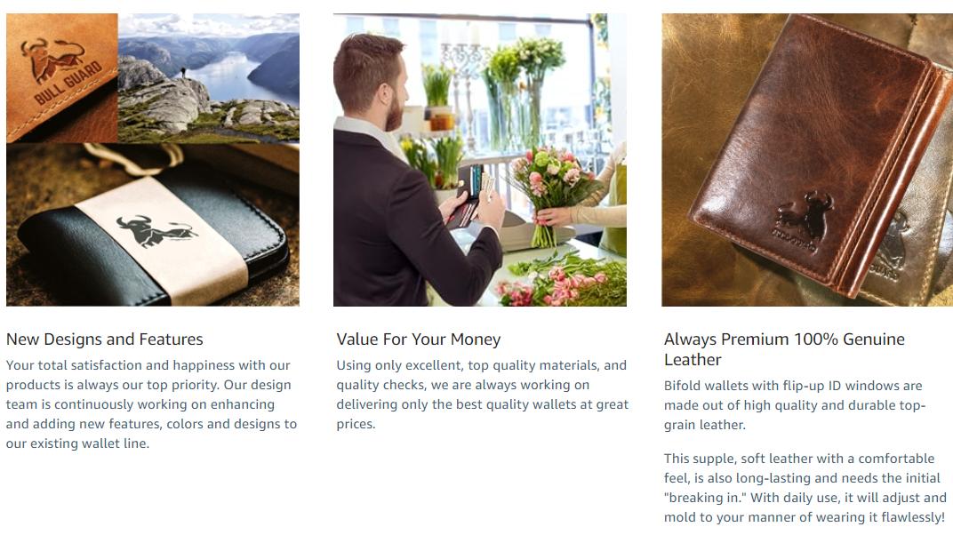 BULL GUARD Mens RFID Blocking Bifold Wallet Soft Genuine Leather Brown Western | Secure and Durable Extra Capacity Billfold-11 Credit Cards Flip Up ID