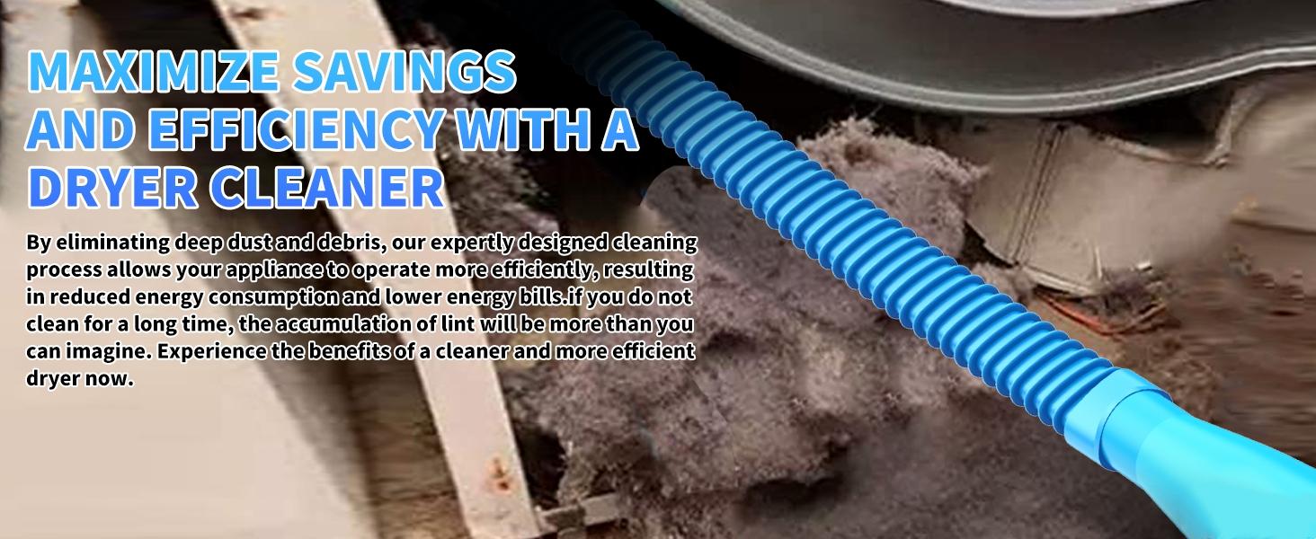 2 Pieces Dryer Vent Cleaner Kit,Dryer Lint Brush,Vacuum Hose Attachment,Brush Lint Remover,Vacuum Hose Replacement Parts