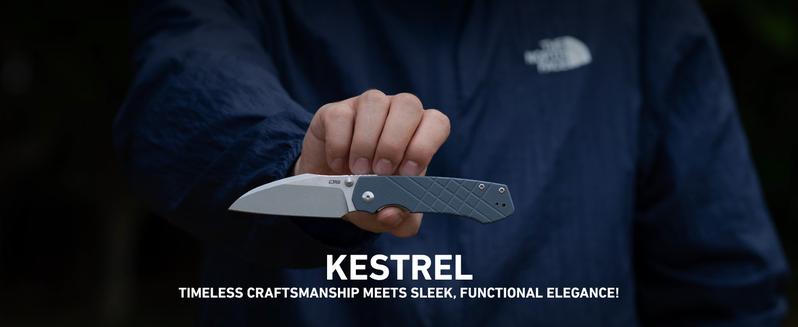 CJRB Kestrel Folding Pocket Knife with 3.31'' AR-RPM9 Steel Blade, G10 Handle EDC Knife for Men Women Outdoor Survival Camping Hiking, Designed by Ray Laconico