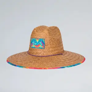 Soul of Adventure Aztec Shield Palm Straw Hat for Sun Protection and Outdoor Wear