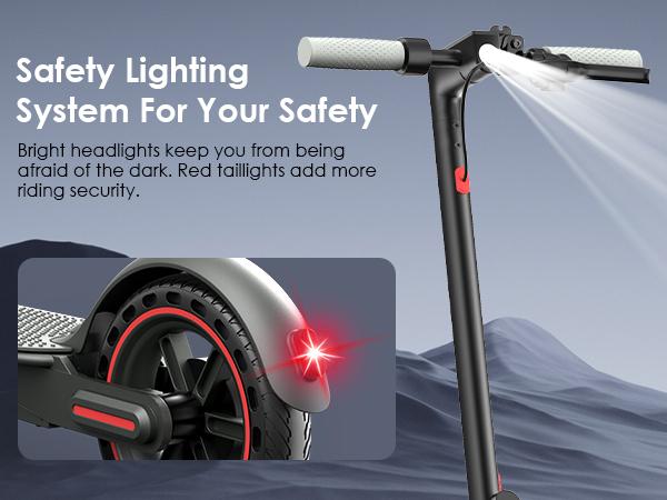 [New Year Gifts] Foldable Electric Scooter for Adults & Teens– 350W Motor Battery,19 MPH Max Speed, 20/30 Max Range, Foldable E-Scooter with App Control & Disc Braking System for Smart APP Contro Powerful Folding