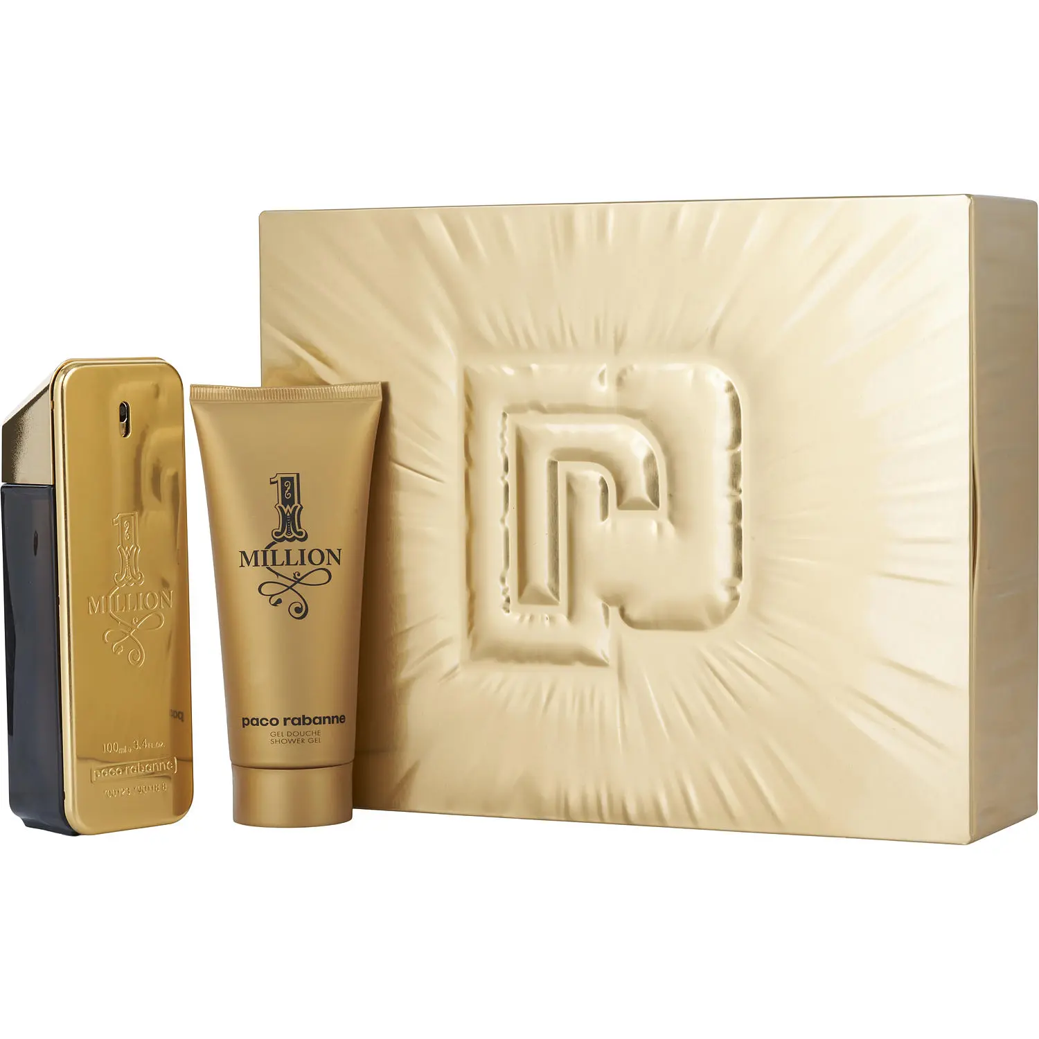 Paco Rabanne 1 Million Set-Edt Spray 3.4 Oz & Shower Gel 3.4 Oz For Men Paco Rabanne 1 Million Set-Edt Spray 3.4 Oz & Shower Gel 3.4 Oz For Men