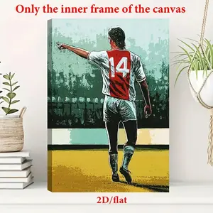 2D Flat, 2D Flat, 2D Flat 1pc 2D/flat Canvas Painting-Frame |   Inner Frame Painting, Poster and Printed Materials, Suitable for Living Room, Office, Library, Bar, Cafe, Abstract Art, Perfect for Birthday, Holiday, Halloween Gifts	