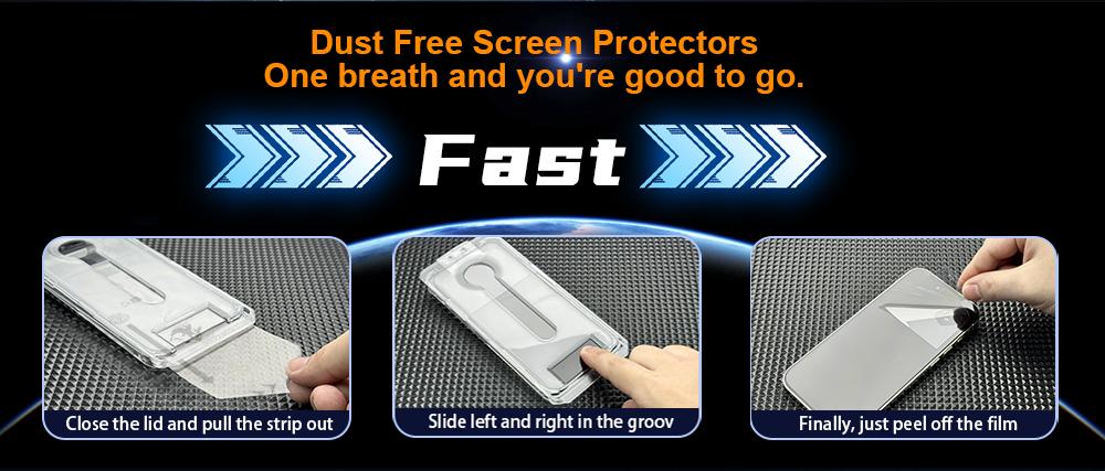 One Fish Privacy Screen Protector 2 Pack for iPhone,Samsung - Crystal Clear, Scratch Resistant, Plasma Plating Process, High Quality Design.