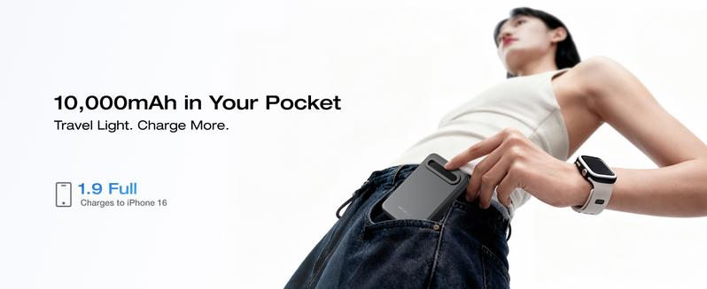 ECOFLOW Rapid Mag Power Bank 10,000mAh, Qi2 Certified 15W Wireless Charging, 0.6'' Ultra-Slim Magnetic Portable Charger, Fast Charging Magnetic Battery for iPhone 17/16/15/14/13/12, Galaxy, Google,