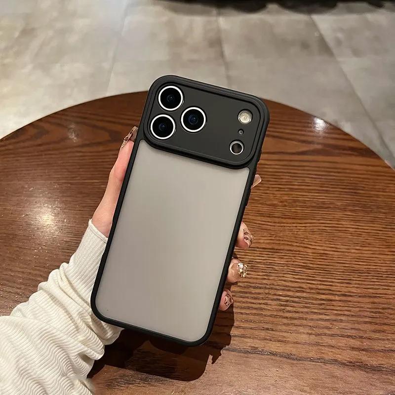 for Iphone Including Air, 17 Pro Max, 17 Pro, 17, 16 Pro Max, 16 Pro, 16, 16E, 15 Pro Max, 15 Pro, 15, 14 Pro Max, 14 Pro, 14, 13 Pro Max, 12 11 ProMax XsMax, Offering Shock Resistance And Camera Protection, Featuring a Minimalist Matte Black  Design,