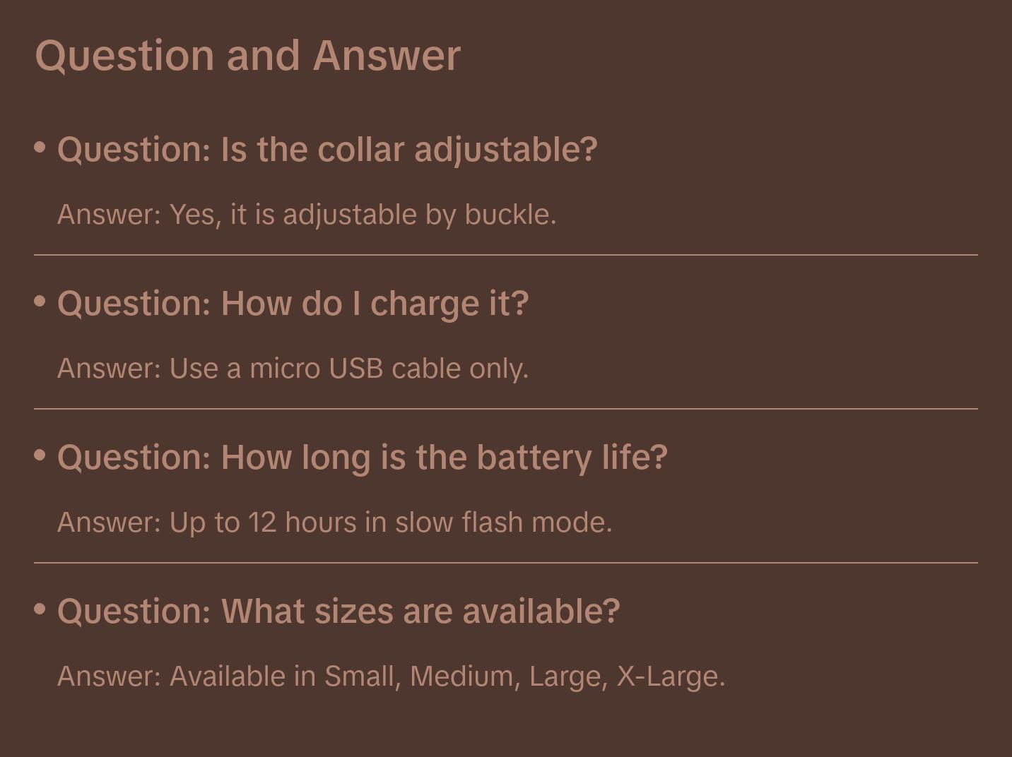 LED Dog Collar, Light up Dog Collar Adjustable USB Rechargeable Super Bright Safety Light Glowing Collars for Dogs