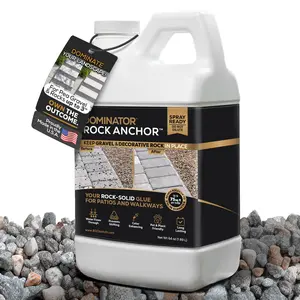 DOMINATOR® Rock Anchor - Rock & Pea Gravel Glue For Landscaping DOMINATOR® Rock Anchor - Rock & Pea Gravel Glue For Landscaping