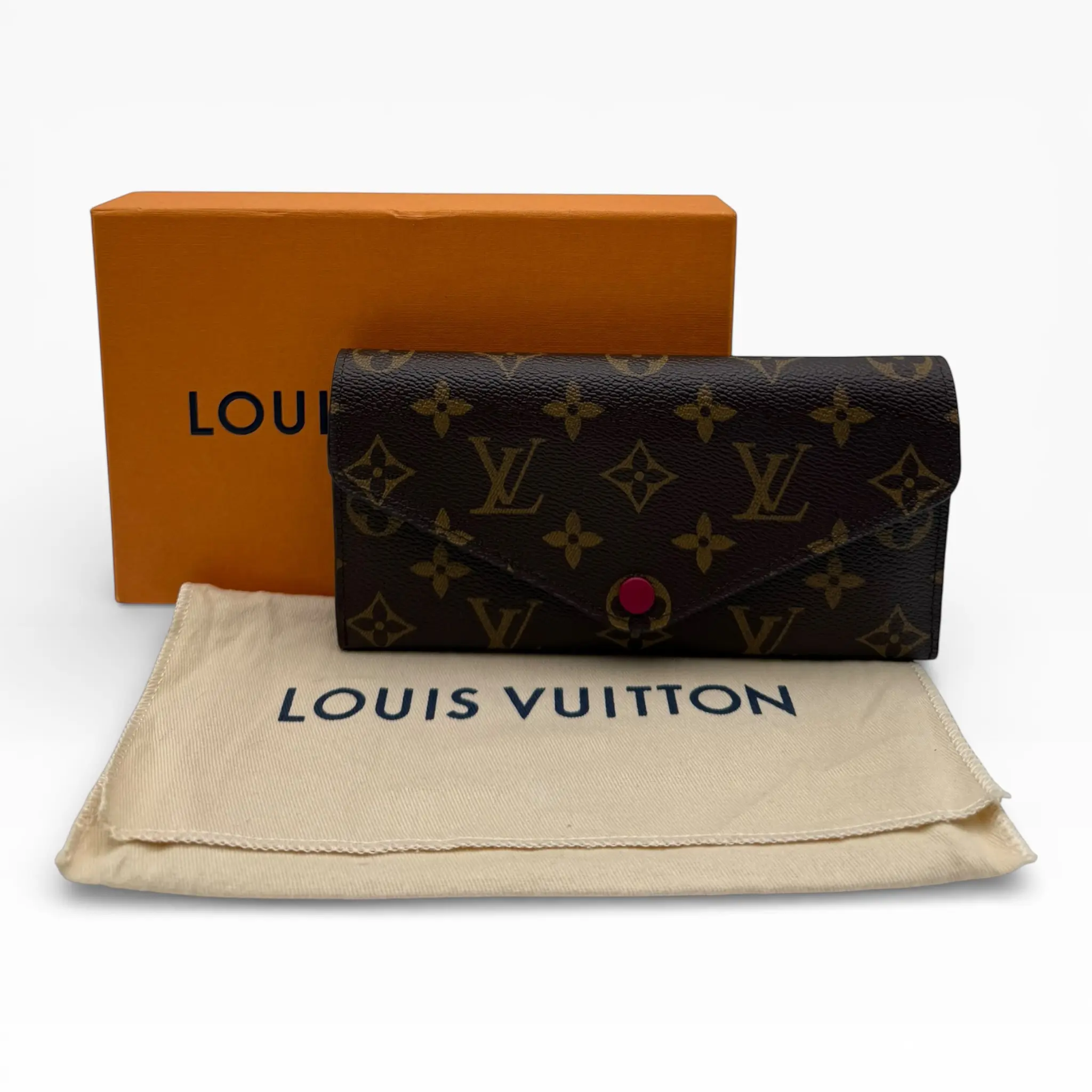 Pre-owned Louis Vuitton COATED CANVAS Small Leather Goods JOSEPHINE MONOGRAM WALLET