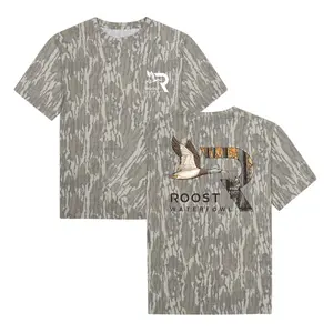 Roost Logo Tee For Men - Mossy Oak Washed Bottomland Mallard Tee, Hunting Shirt, Gift for Dad, Gift For Him, Hunting Season Shirt