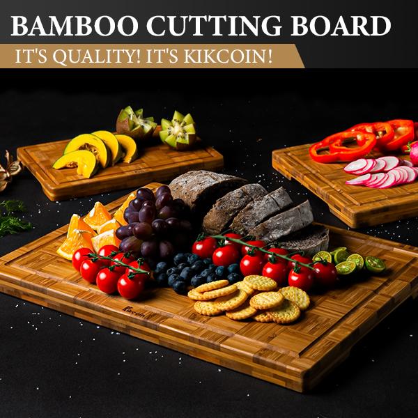 [Spring & Easter]Kikcoin End Grain Checkered Cutting Board 3pcs with Holder,Extra Large Wooden Butcher Block,Charcuterie Cheese Serving Tray,Handles & Juice Groove,New Year, Holiday,gift idea