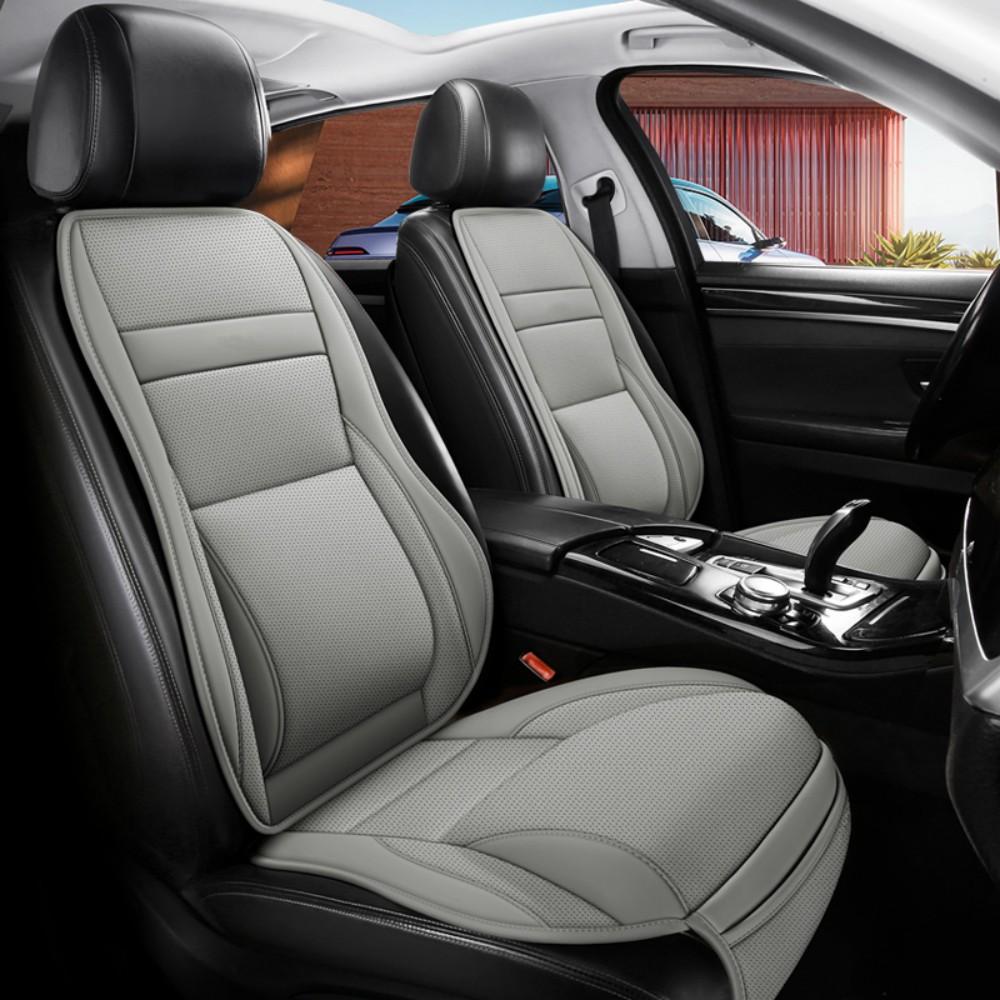 1 Piece For Chevrolet Car Front Seat Cover Protector Waterproof Breathable Five Layer Napa Leather Sit Cushion Pad Mat with Storage Bag Comfortable, Ergonomic Dual Support for Waist & Legs, Universal Fit for Car Sedans SUVs Pickups Trucks