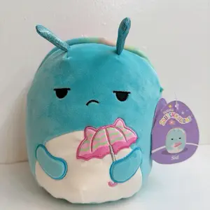 Squishmallows 2026 Easter Squad 8" Sid the Snail with Umbrella Plush Toy
